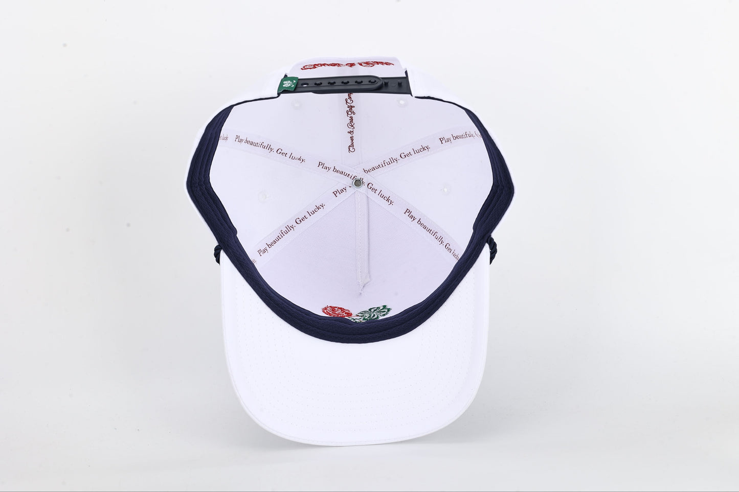 EvenPar Logo Mark Golf Hat - Tartan Navy Champions Rope