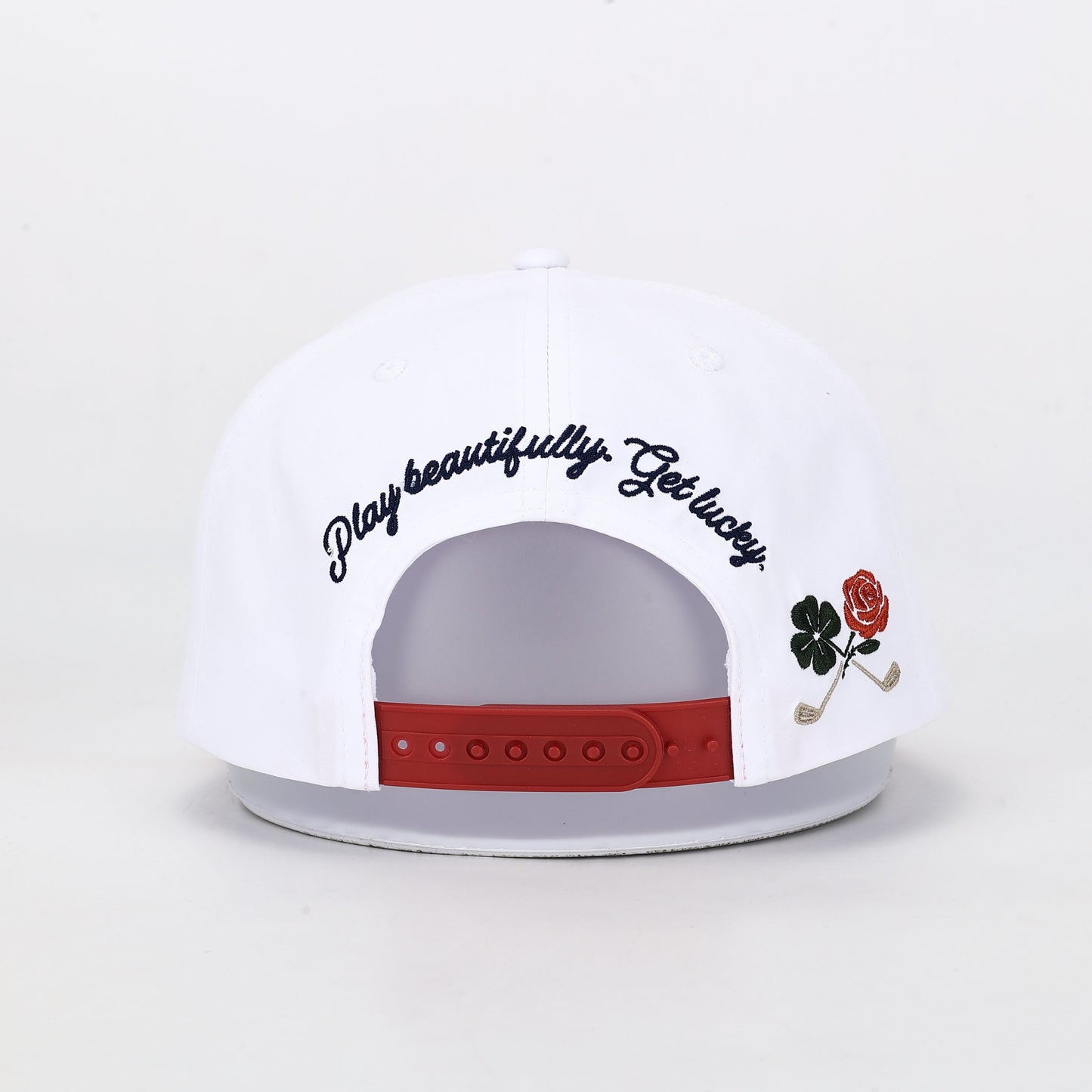 Tee Box Script Logo Hat - Flush Red Champions Rope